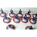 Subbuteo Andrew Table Soccer Panionios 2017-18 3rd kit on Classic Hasbro Bases